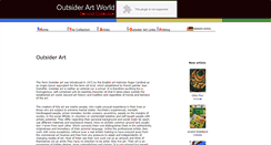 Desktop Screenshot of outsider-artworld.com